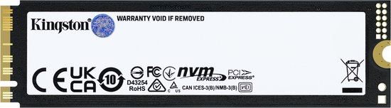 Kingston FURY RENEGADE G5 1TB - SSD - M.2 2280 - PCIe 5.0 - 1 TB - NVMe 2.0 - 3D TLC - zwart van Kingston — afbeelding 4