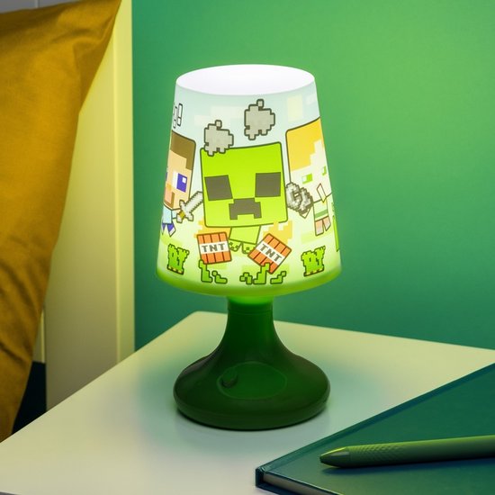 Paladone Minecraft Tafellamp - Nachtlamp - Bureaulamp - 19cm van Paladone — afbeelding 4