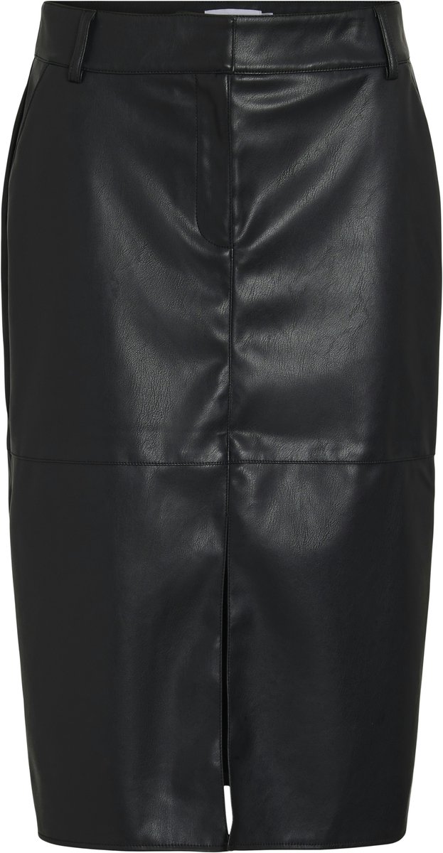 VILA - VIDAGMAR HW MIDI COATED SKIRT - NOOS - Dames - Rokken
