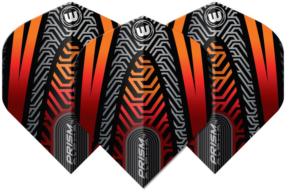 Winmau Prism Alpha Black Orange V2 - Dart Flights