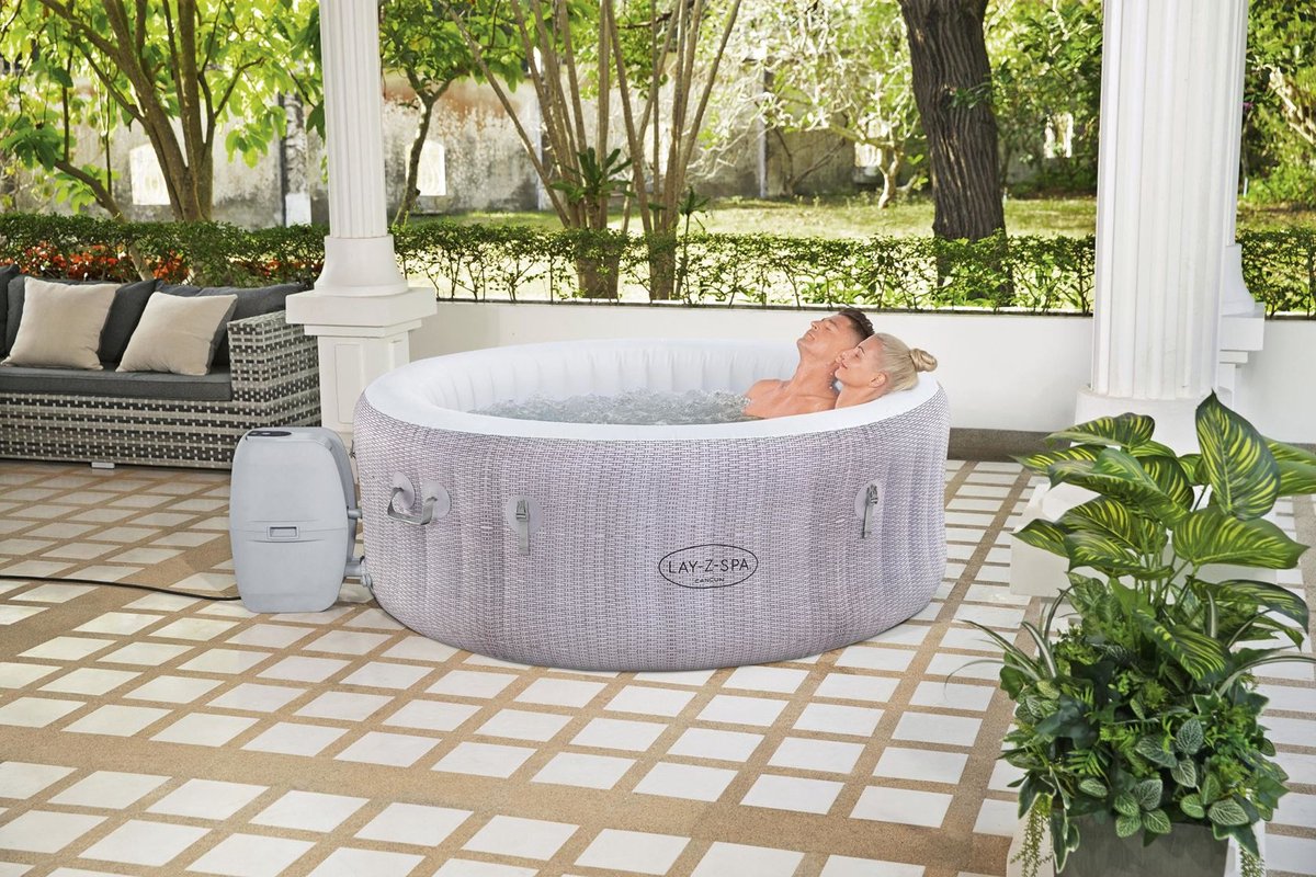 Lay-Z-Spa Cancun AirJet opblaasbare spa - 2 tot 4 personen - Ø 180 x 66 cm