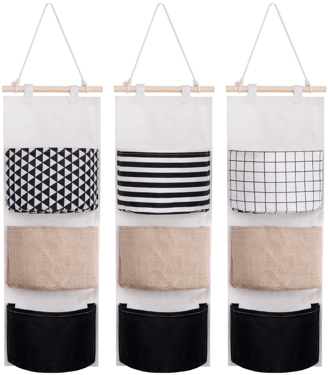 Ibenzoa® Stijlvolle Hangende Wandorganizer Set voor Badkamer, Keuken en Caravan - 3 Stuks Inclusief Ophangaccessoires