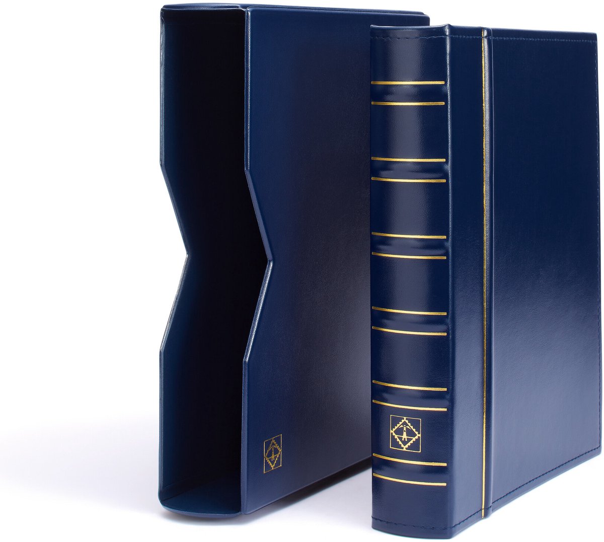 Album Vario (Classic), incl. cassette en zonder bladen - Blauw - 4 Rings - Afm: 255 x 310 x 60 mm