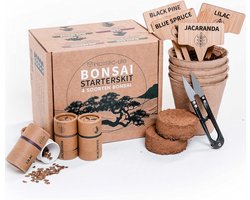 Bonsai Starterskit voor Beginners – Kweekset voor Binnen en Kamerplanten – Inclusief Stap voor Stap Instructies