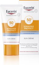 Eucerin Sun Sensitive Protect Crème Zonnebrand Gezicht - SPF 50+ - Glycyrrhetinezuur - Zonbescherming - 50 ml