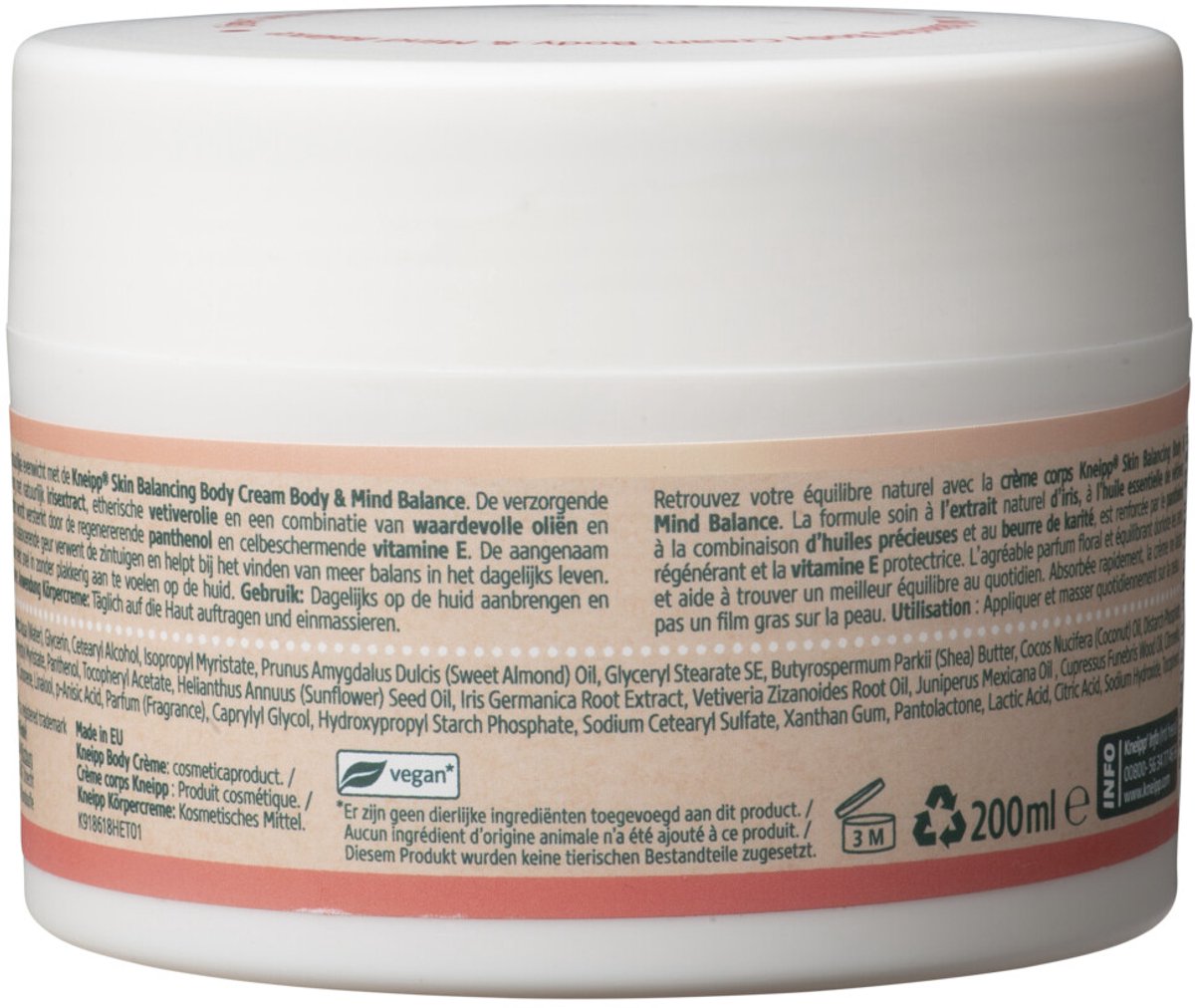 Kneipp Bodycrème Body & Mind Balance - 3 x 200 ml - Voordeelverpakking