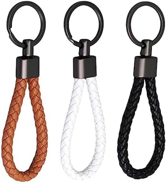 Leren sleutelhanger met naam - Puck Designs - Cadeautip
