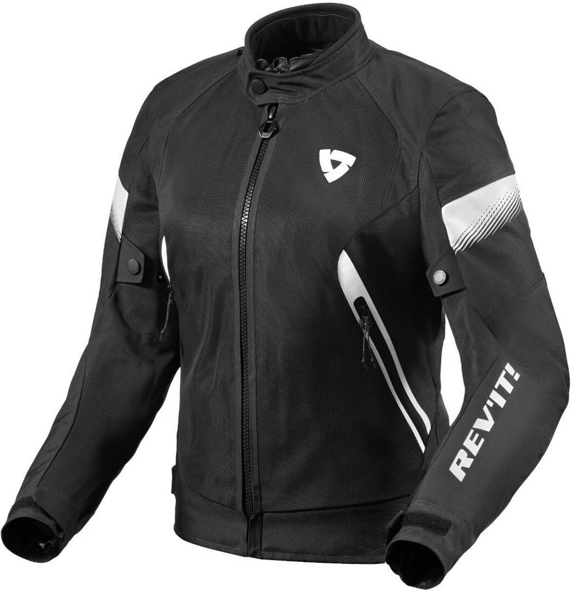 REV’IT! Control Air H2O Dames Zwart Wit Motorjas - Maat 38 - Jas