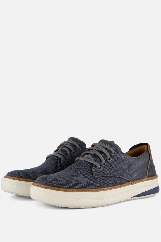 Skechers Hyland - Ratner Chaussures à enfiler pour hommes - Bleu foncé - Taille 46