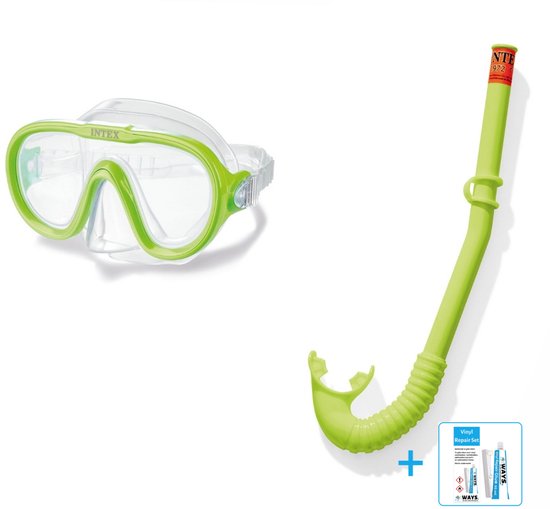 Duikset / Snorkelset kinderen Masker/Snorkel/Vliezen - Blauw WAIMEA