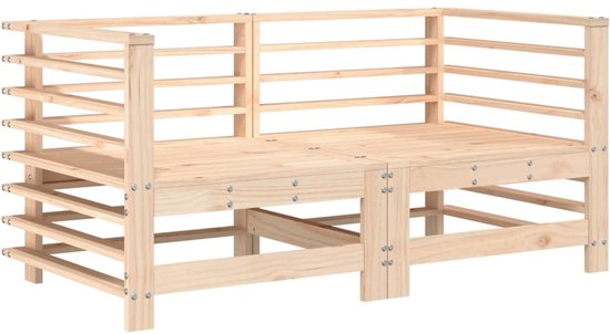 Slaapbank uitschuifbaar massief grenenhout wit 2x(90x190) cm Slaapbank uitschuifbaar massief grenenhout wit 2x(90x190) cm