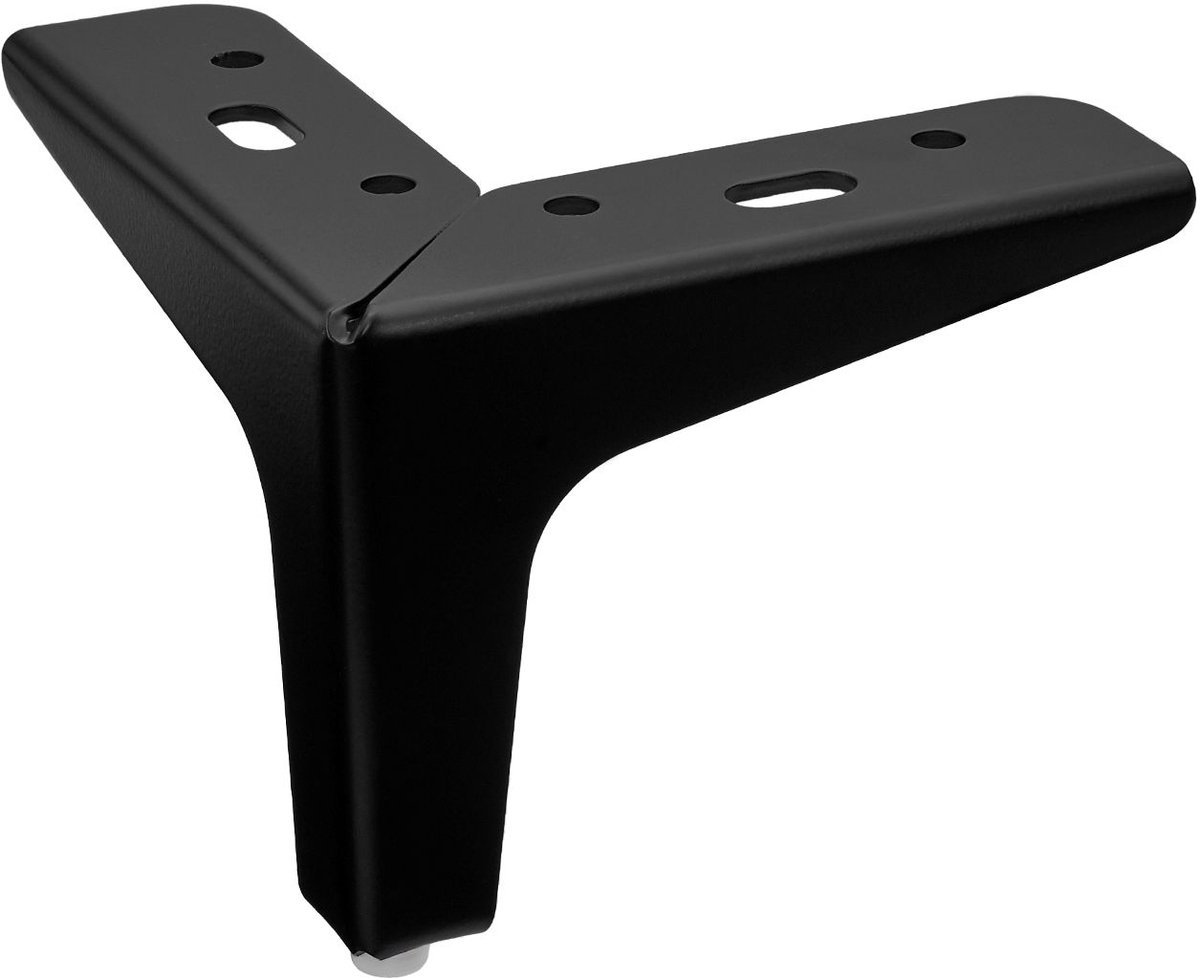 Meubelpoot VICTOR Hoogte 100 mm zwart mat Onderstelpoot Meubelpoot Kastvoet Sofa-poot van SOTECH