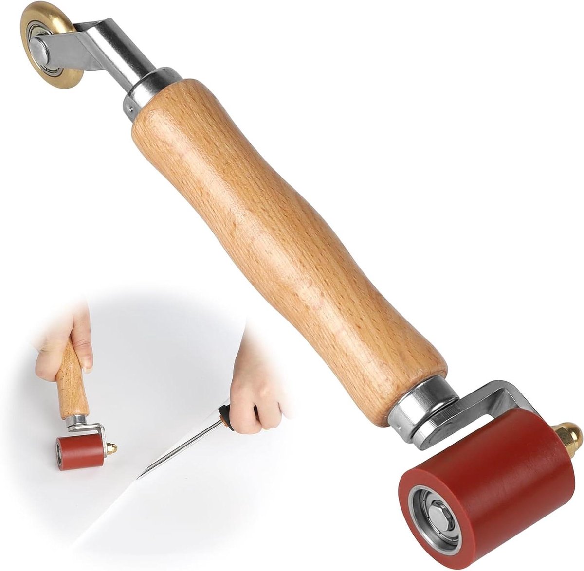 Aandrukrol 2-in-1 voor Roofing PVC lasgereedschap - Siliconen en messing opties