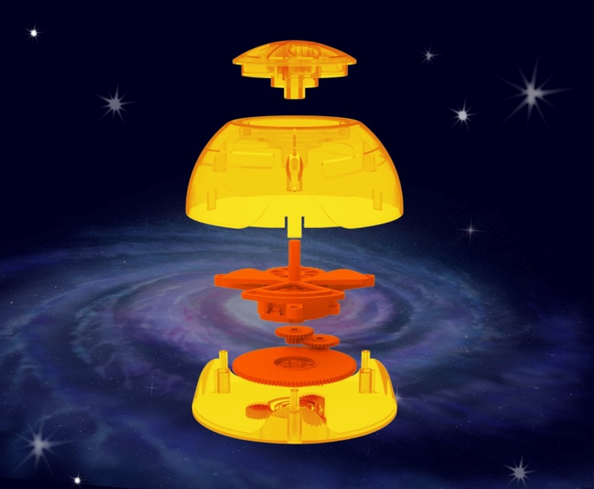 KOSMOS Orbiting Solar System - Bouw Je Eigen Zonnestelsel - Mechanisch Model met Opwindmotor - Geen Batterijen Nodig - 35 cm Diameter - STEM Experimenteerset - Vanaf 8 Jaar — afbeelding 3