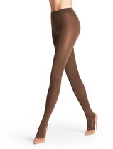 FALKE Seidenglatt eenkleurig materiaal ondoorzichtig 80 DEN panty dames bruin - maat S