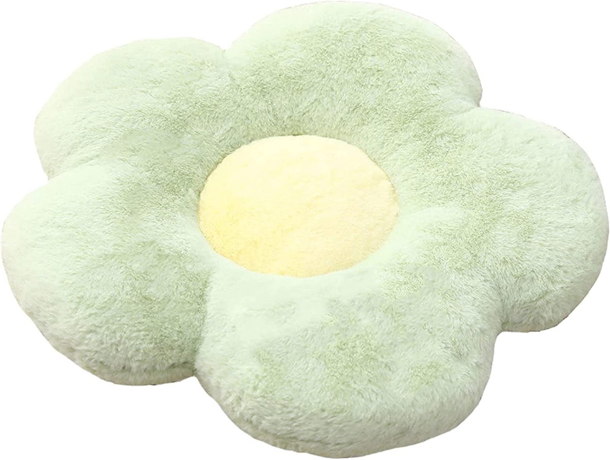Ibenzoa Uniek Bloemenkussen voor Comfort en Stijl in Huis of Auto, 40 x 40 cm, Groen