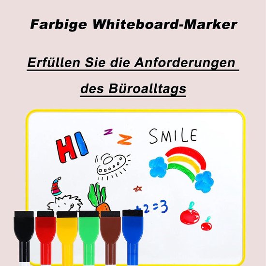 OfficeTree 8 x whiteboardstiften, kleurrijk, whiteboardmarker OfficeTree 8 x whiteboardstiften, kleurrijk, whiteboardmarker