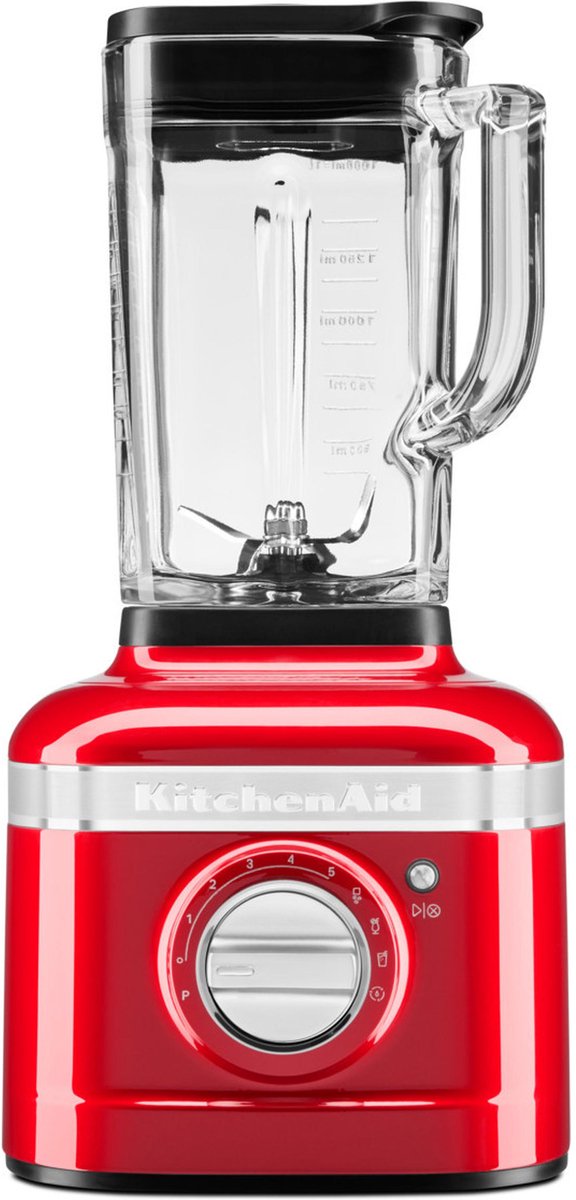 Bol.com KitchenAid Blender - Artisan - Glazen kan van 1,4 L - 1200W - Smoothie maker - Keizerrood aanbieding