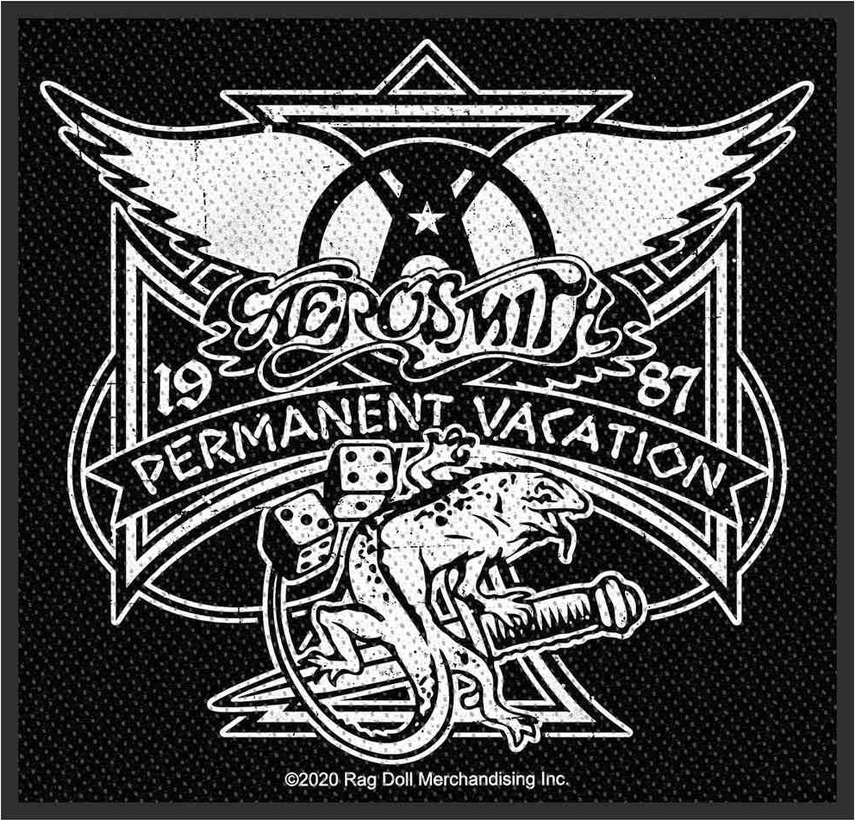 Aerosmith - Permanent Vacation Patch - Zwart