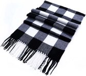 Cashmere Sjaal - Zwart/Wit - Scarf - Kasjmir - Herfst en Winter