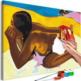 Doe-het-zelf op canvas schilderen - Summer on the Beach.