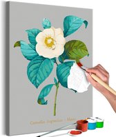 Doe-het-zelf op canvas schilderen - Beautiful Camellia.