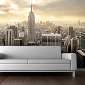 Fotobehang - New York - Manhattan bij zonsopgang.