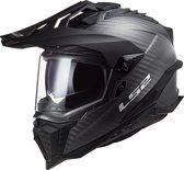 LS2 MX701 C Explorer Glans Carbon Adventure Helm L