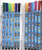 Paw Patrol - Stiften - Markers - 12 Stuks - Nickelodeon