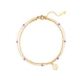 Armband Geluk | Paars