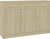 Decoways - Dressoir 110x30x75 cm spaanplaat sonoma eikenkleurig