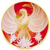 Raamsticker Lotus Angel of Love (3 stuks)