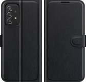 Cazy Samsung Galaxy A33 Hoesje - Portemonnee Book Case - TPU Kunstleer - Zwart