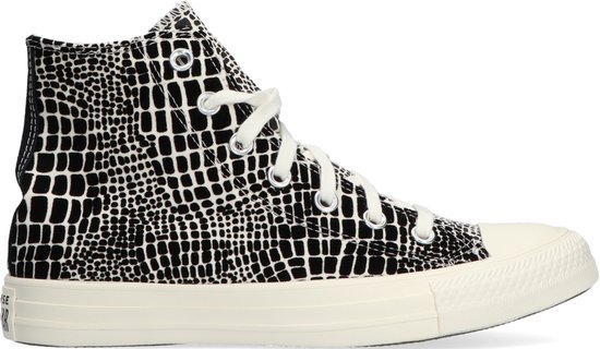 Converse Chuck Taylor All Star Croc Hi Hoge sneakers - Dames - Zwart - Maat  37 | bol.com