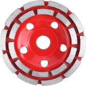 Rhydo® Slijpschijf 125 mm - Voor Beton, Asfalt en Steen - Geschikt voor Makita & Ryobi - Slijpmachine - Afbraamschijf - Rood