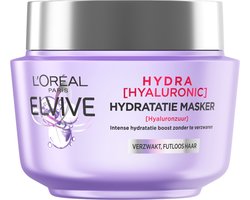 L’Oréal Paris Elvive Hydra Hyaluronic Haarmasker - Hydraterend Met Hyaluronzuur - 300 ml L’Oréal Paris Elvive Hydra Hyaluronic Haarmasker - Hydraterend Met Hyaluronzuur - 300 ml