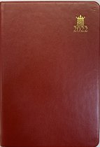 Ryam - Zakagenda - Atlantic Nappa - 2022 - Rood - Week per 2 pagina's - 9x13cm