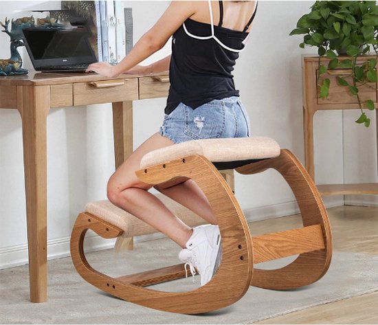 Chaise à Genoux Ergonomique Reta - Design Nordique - Beige - Bonne Posture  -... | bol.com