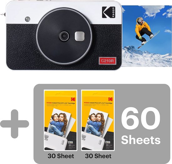 Kodak Mini Shot 2 Rétro | Lot de 68 feuilles | Appareil photo instantané  portable sans... | bol.com