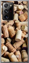 6F hoesje - geschikt voor Samsung Galaxy Note 20 Ultra -  Transparant TPU Case - Corks #ffffff