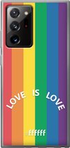6F hoesje - geschikt voor Samsung Galaxy Note 20 Ultra -  Transparant TPU Case - #LGBT - Love Is Love #ffffff