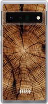 6F hoesje - geschikt voor Google Pixel 6 Pro -  Transparant TPU Case - Tree Rings #ffffff