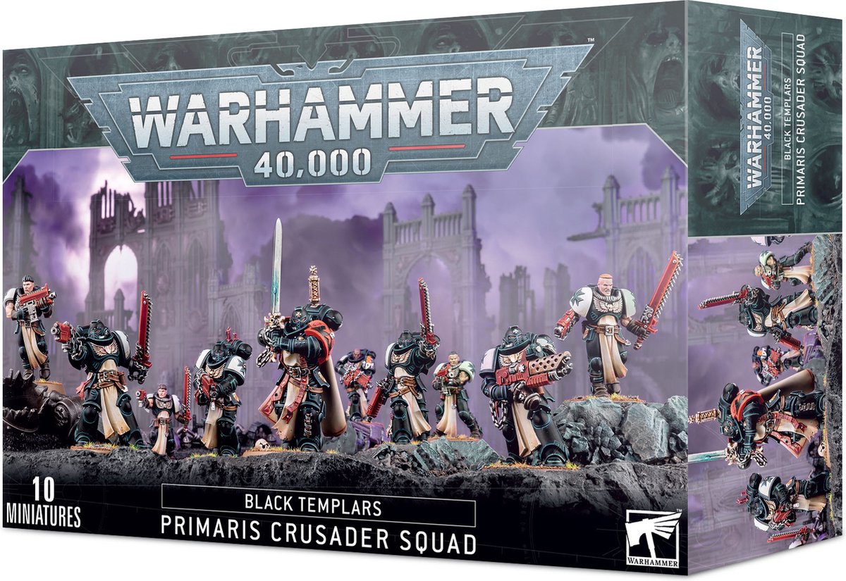 Space Marines Black Templars Primaris Crusader Squad