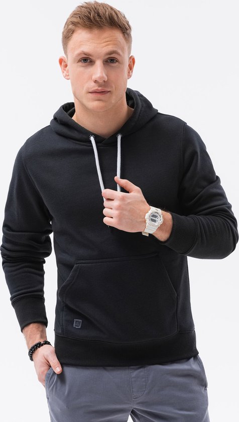 Ombre - sweat à capuche pour hommes noir - basique
