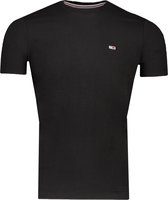Tommy Hilfiger T-shirt Zwart Aansluitend - Maat XL - Heren - Never out of stock Collectie - Katoen