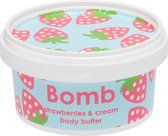 Bomb Cosmetics - Strawberry & Cream - Body Butter - 210ml Sheabutter - Vegan
