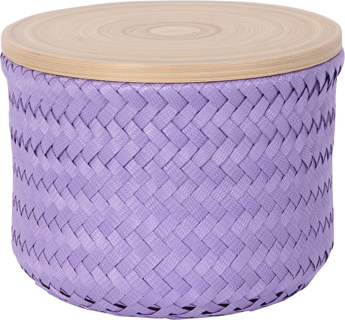 Handed By Wonder high XS - Opbergmand rond met deksel- donker lila