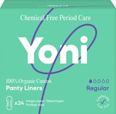 Yoni 100% Biologisch Katoenen Inlegkruisjes - Regular - 24 stuks