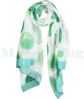 Sjaal Katoen Viscose Voorjaar Shawl Crissy- Groen