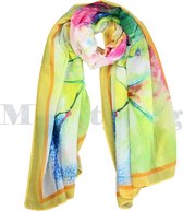 Sjaal Katoen Viscose Voorjaar Shawl Jailey- Geel
